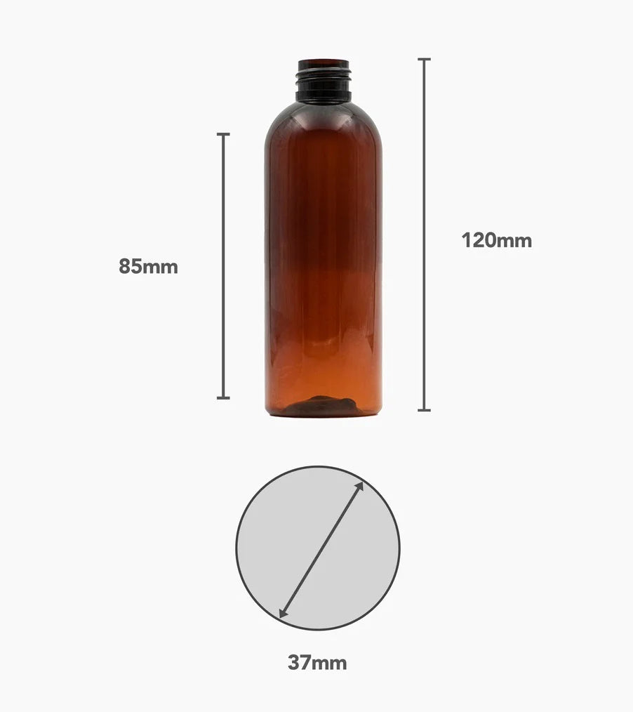 PET Boston Tall Amber - No Closure