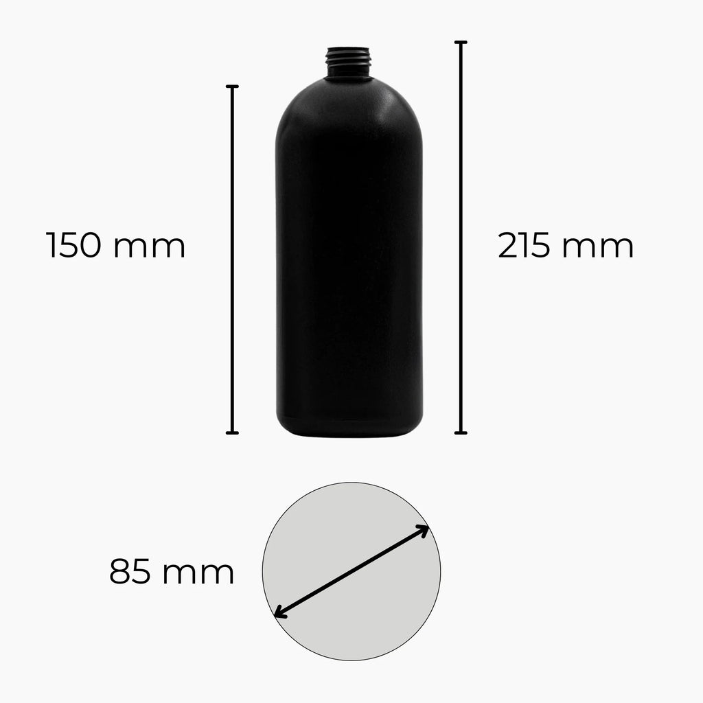 HDPE Boston Tall Range (24mm neck) - No Closure