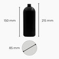 HDPE Boston Tall Range (24mm neck) - No Closure