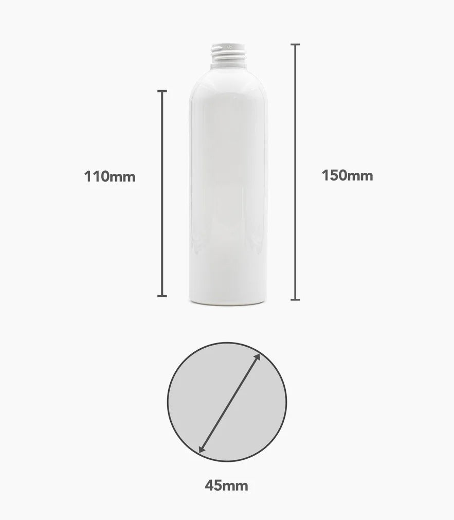 PET Boston Tall Shiny White - No Closure
