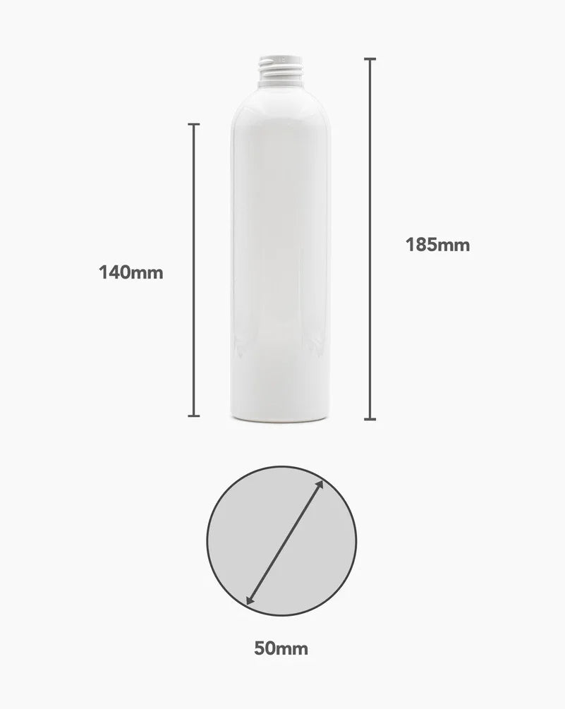 PET Boston Tall Shiny White - No Closure