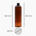 PET Boston Tall Amber - No Closure