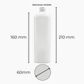 PET Boston Tall Range (24mm neck) - No Closure - Clear
