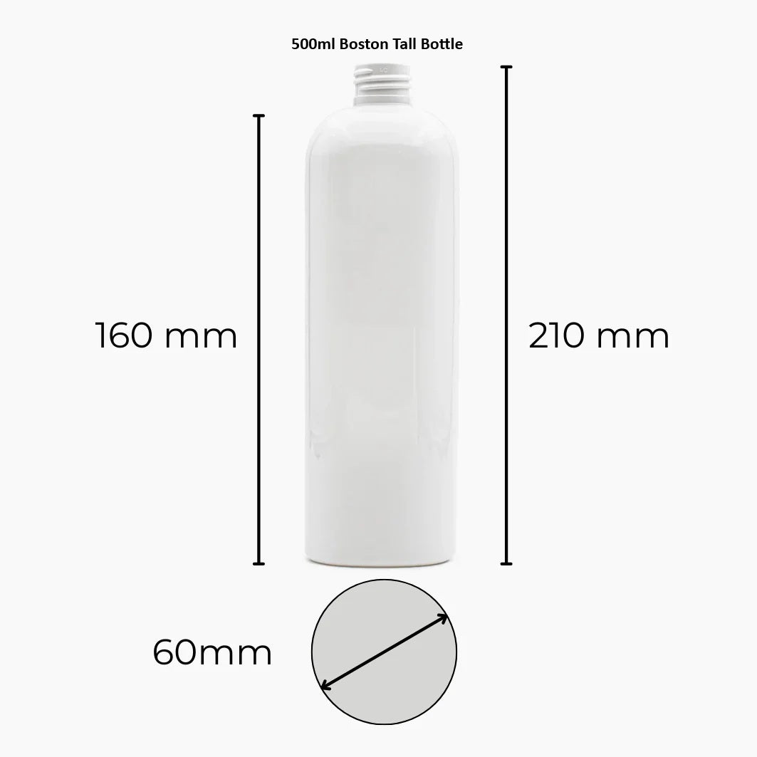 PET Boston Tall Range (24mm neck) - No Closure - Clear