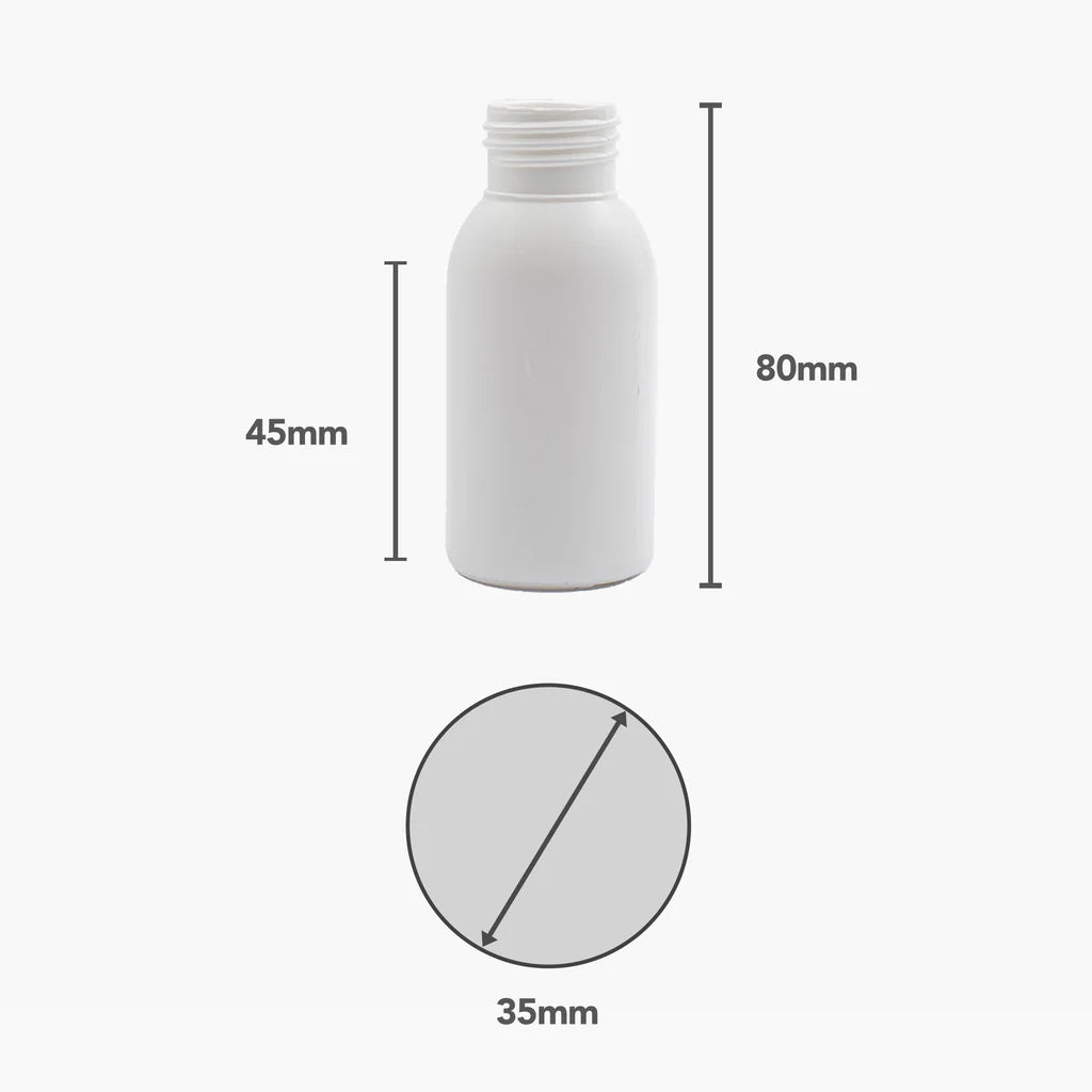 HDPE Boston Tall Range (24mm neck) - No Closure
