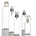 PET Boston Tall Range (24mm neck) - No Closure - Clear