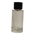 Chad 50ml Glass Perfume Spray Bottle with Black & Gold Studded Cap