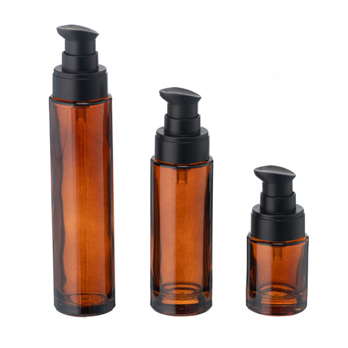 Lorel Serum Amber Bottles with Pump Closure
