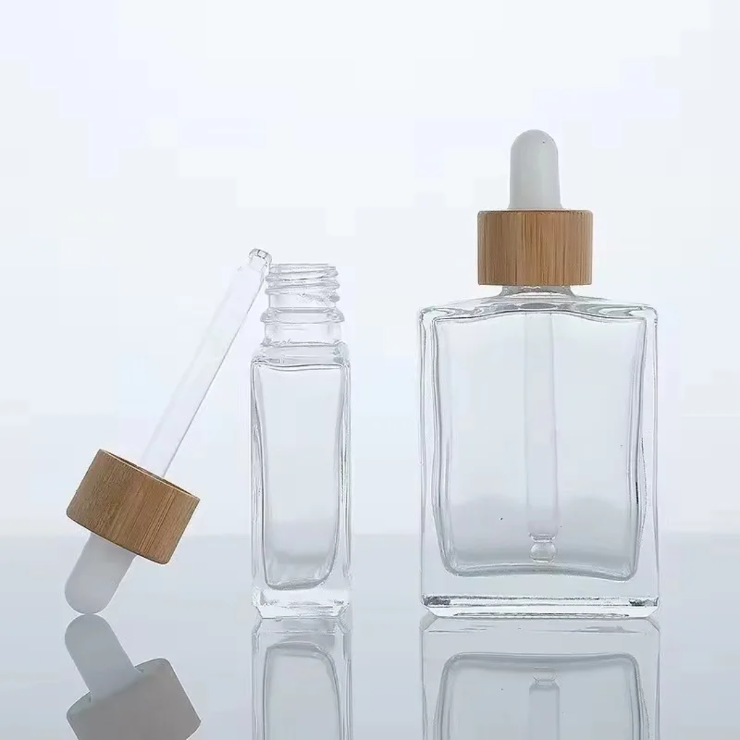 Square Bamboo Dropper bottle