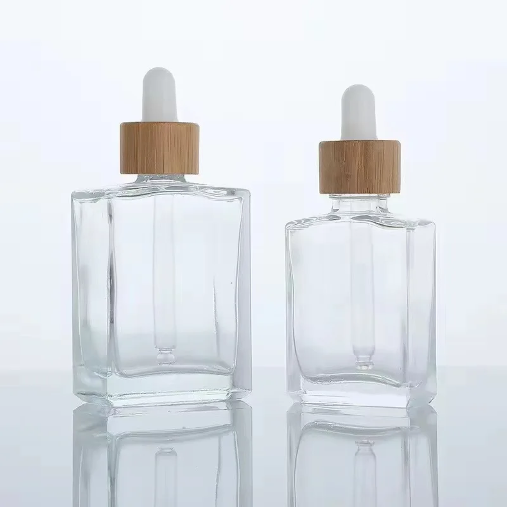 Square Bamboo Dropper bottle
