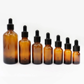 Amber black dropper bottles