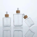 Square Bamboo Dropper bottle