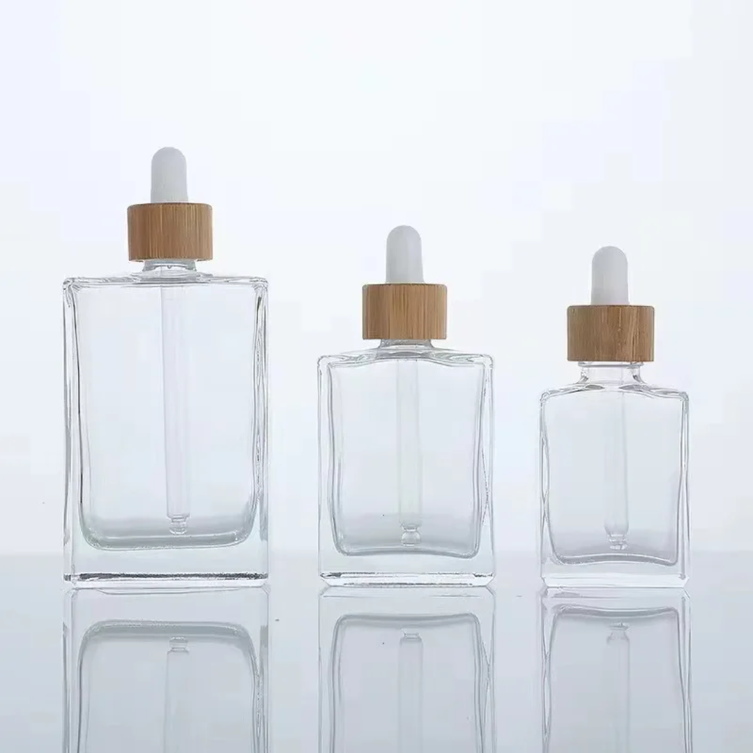Square Bamboo Dropper bottle